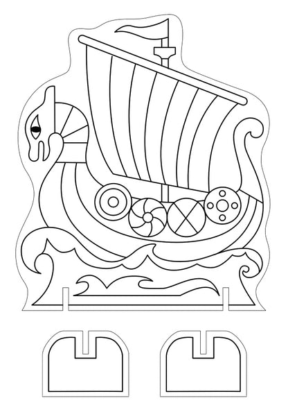 НАБОР ДЛЯ ВЫПИЛИВАНИЯ ЛОБЗИКОМ "КОРАБЛЬ" в кор.8шт