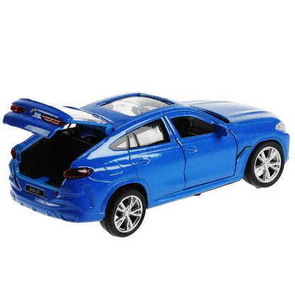 Machine en métal BMW X6 pour 12 cm, double, bagage, argent, vinyle, cor. Parc technologique dans le cor.2*36шт