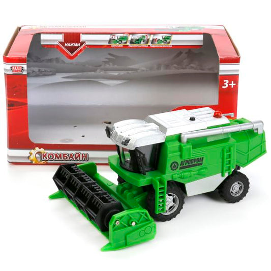 SB-17-35-OB 250746 Modèle en plastique à double paroi КОМБАЙН, 22 cm, подвиж.дет., инерц., кор. Parc technologique en к