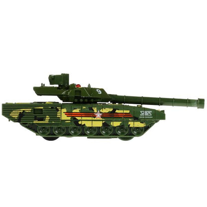 Modèle métallique АРМАТА ТАНК Т-14 12 см, вращается башня, инерция, камуф, кор. Parc technologique en cor.2*24шт