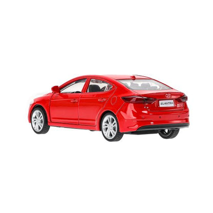 Машина металл HYUNDAI ELANTRA, 11,4 см, двери, инерция, кор. Технопарк в кор.2*48шт