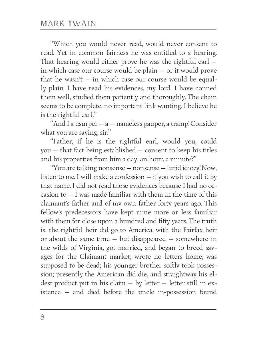 The American Claimant = Американский претендент: на англ.яз