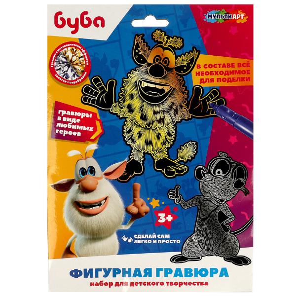 Буба фигурная гравюра БУБА (2 шт в наборе) МУЛЬТИ АРТ в кор.120наб