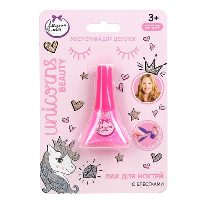 Косметика ДЛЯ ДЕВОЧЕК лак для ногтей МИЛАЯ ЛЕДИ в кор.4*30шт