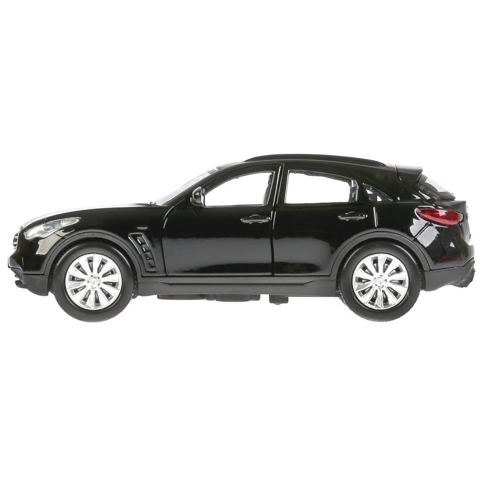 Machine en métal "INFINITI QX70", d'une taille de 12 cm, ouverte. double, inerte, noir dans le cor. Technoparc dans le cor.2*36шт