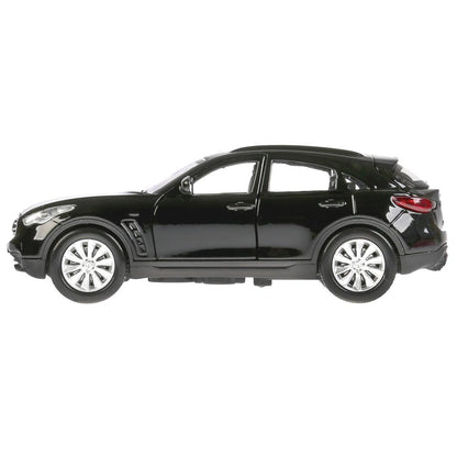 Machine en métal "INFINITI QX70", d'une taille de 12 cm, ouverte. double, inerte, noir dans le cor. Technoparc dans le cor.2*36шт