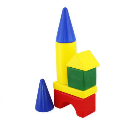 Конструктор из выдувной пластмассы Теремок 36 деталей, выдувка