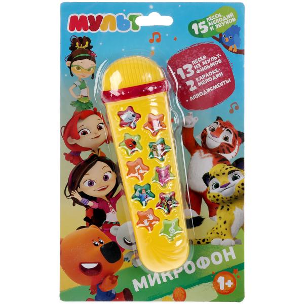 Microfone MP15 песен и мелодий из м/ф, regulirovka громкости на carte. Умка в кор.2*48шт