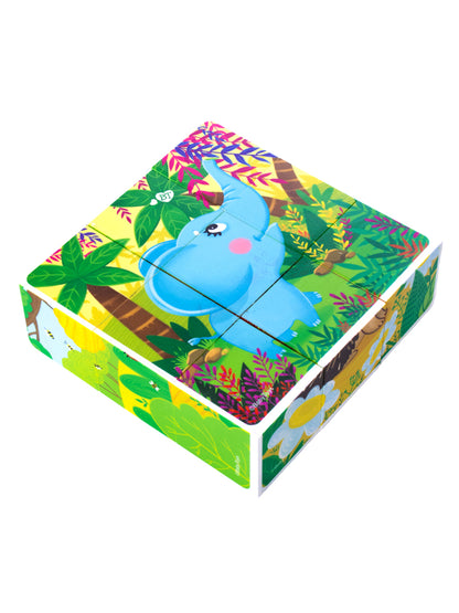 Кубики "Зверята" (без обклейки) 9 шт Jouets pour bébé