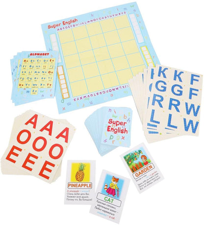 АЛИСА. НАСТОЛЬНАЯ ИГРА "SUPER ENGLISH" в кор.28шт
