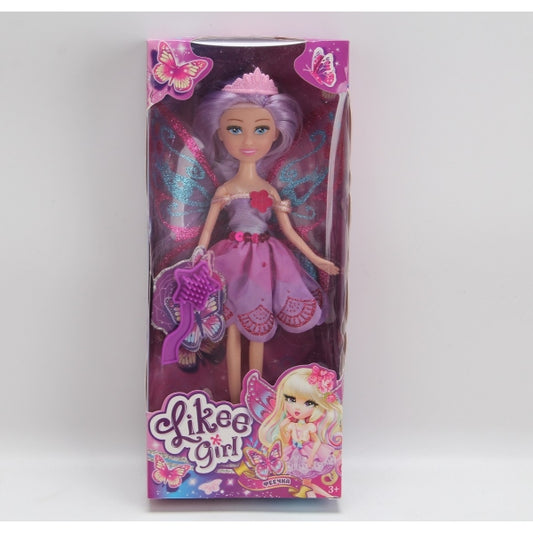 Кукла 23 см, в платье, с крыльями LIKEE GIRL в кор.2*48шт