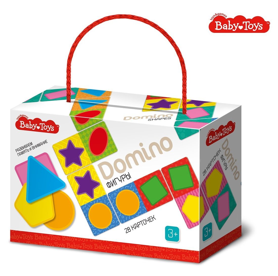 Домино "Фигуры" Baby Toys в кор.10шт