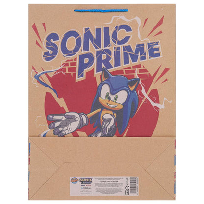 Пакет подарочный крафт Sonic Соник, xl 33,5*45*15 см ЧУДО ПРАЗДНИК в кор.5*12шт
