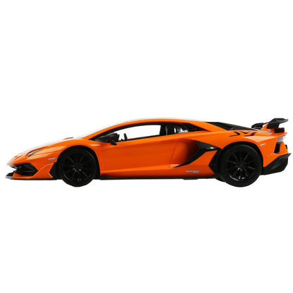 La machine de la Lamborghini Aventador SVJ 1:14, avec sa couleur, est dans l'assortiment. dans le cor. Rastar en cor.6шт