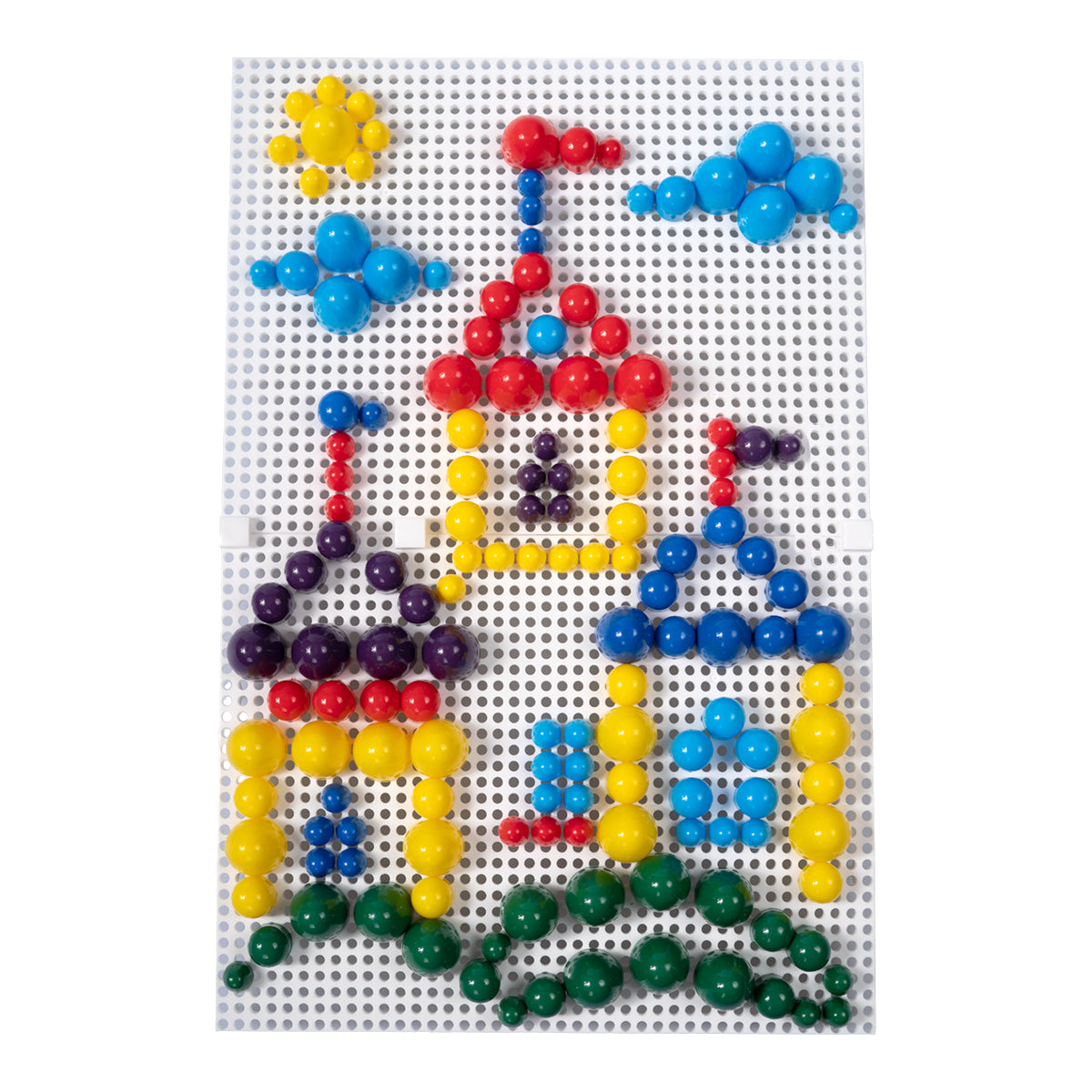 Мозаика комбинированная. 270 фишек, 6 цветов, 2 поля (10мм, 15мм, 20мм)