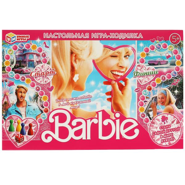 Barbie. Настольная игра-ходилка. 217х330х27 mm. Умные игры в кор.20шт