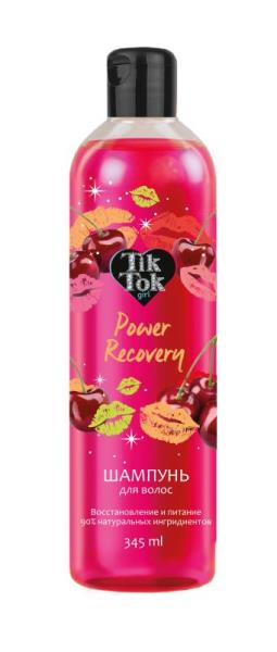 Шампунь для волос power recovery восст-е и питание flower power 360 мл TIK TOK GIRL в кор.6шт