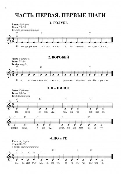 Synthétiseur : сборник пьес: подготовительный - 1-й классы ДМШ и ДШИ