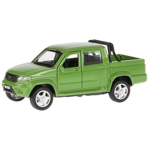 Машина металл "UAZ PICKUP", длина 12см, открыв. двери, инерц, ЗЕЛЕНЫЙ в кор. Технопарк в кор.2*36шт