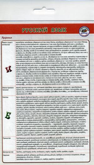 Русский язык Шпаргалка