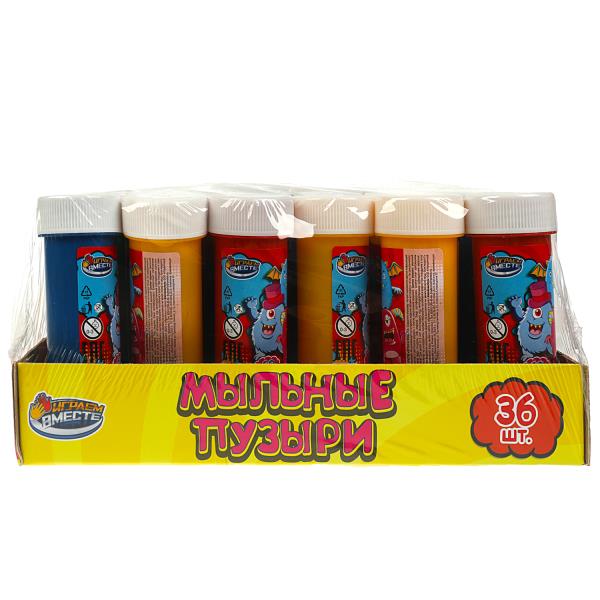 Мыльные пузыри монстрики 60ML ИГРАЕМ ВМЕСТЕ jusqu'à 36шт en cor.6уп
