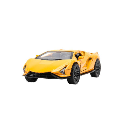 Technoparc. Modèle "Lamborghini Sian" 12 cm, métal, acier, double, dans la couleur. Art.2210C0142-R (240)
