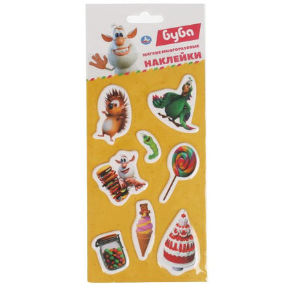 Мягкие многораз. наклейки 97*227мм БУБА Умка уп-10шт в кор.40уп