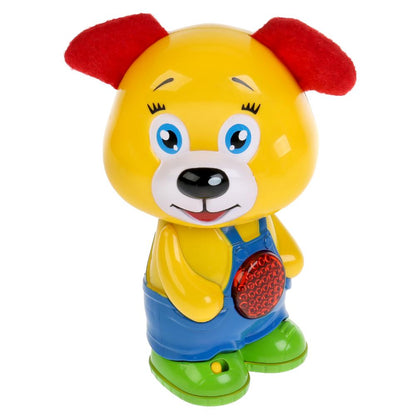 Обучающий щенок 50 песен и звуков, музыкальная сказка, трещотка, текстиль в кор. "Умка" в кор.48шт