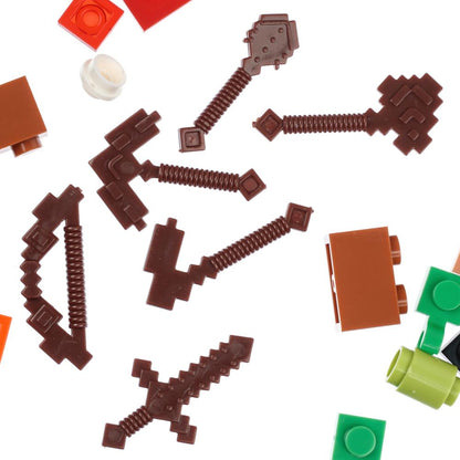 Конструктор мой мир (светодиодная подсветка), 132 дет. Город мастеров в кор.2*36шт