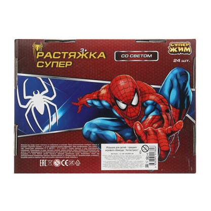 Игрушка растяжка, персонажи, цвета в асс., дисплей Супер Жим уп-24шт в кор.6уп