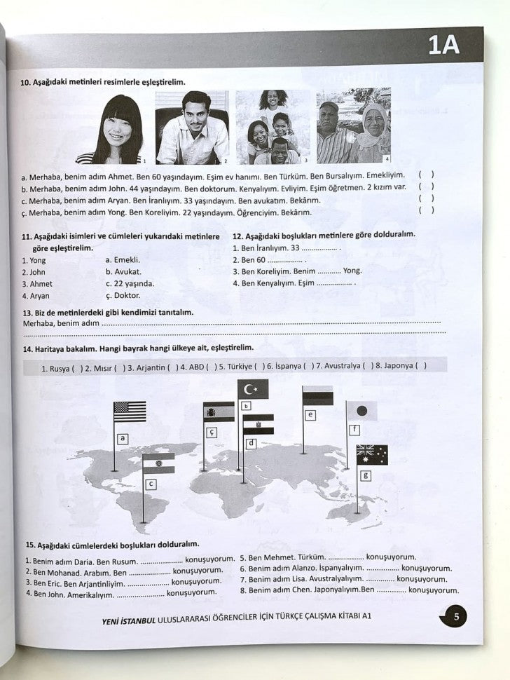 Yeni Istanbul A1 (Ders Kitabi & Calisma Kitabi)