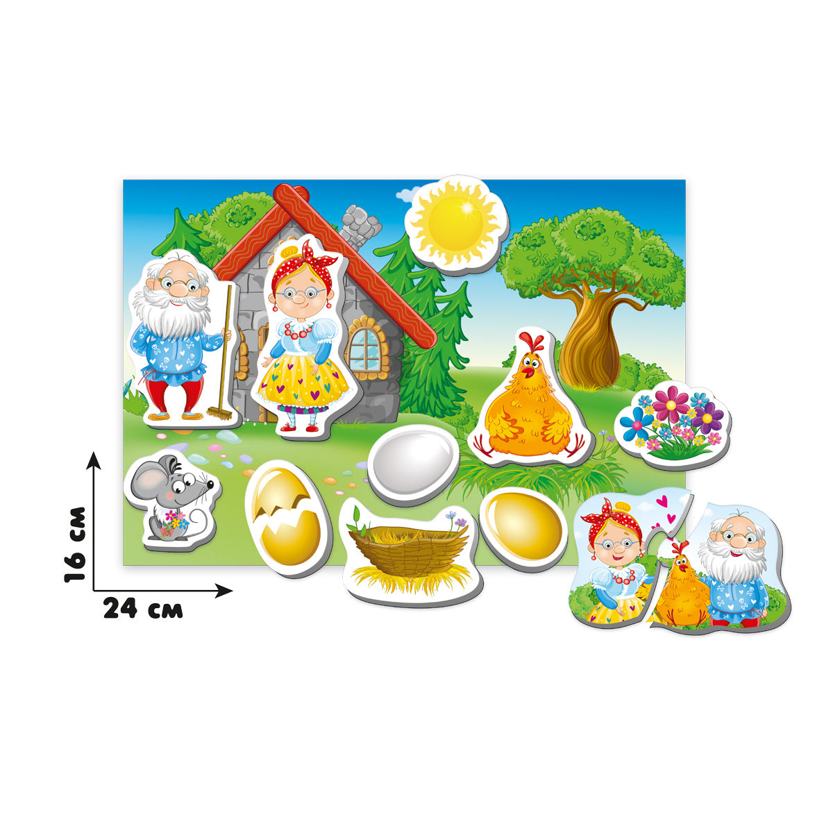 VladiToys. Магнитный театр арт.VT3206-12/1504-10 "Курочка Ряба"