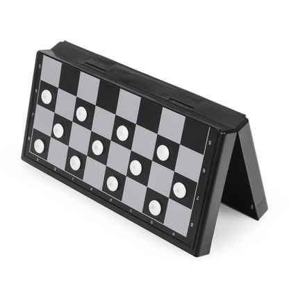 Шашки магнитные коробка 20*8*3 см ИГРАЕМ ВМЕСТЕ в кор.2*72шт