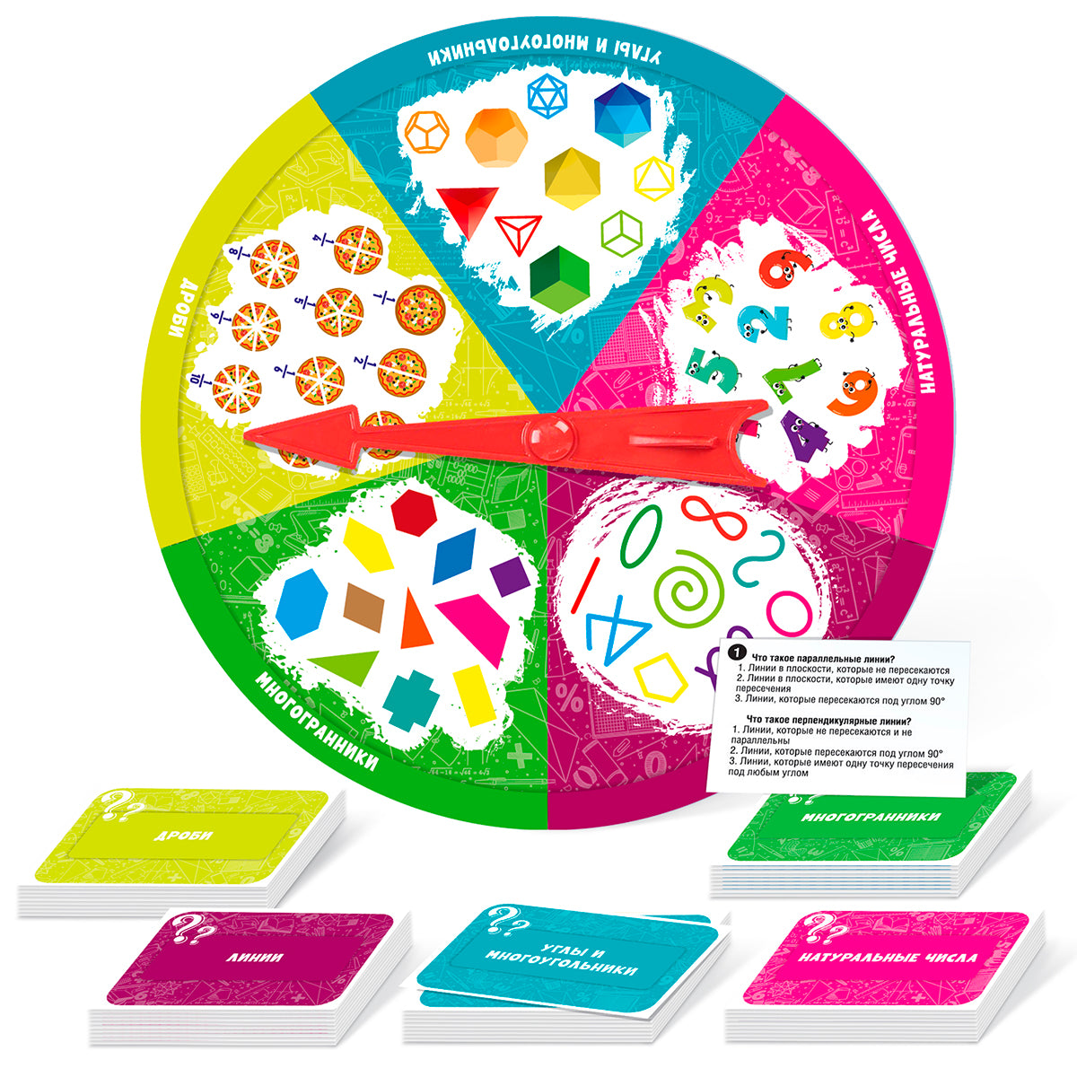 Игра настольная Викторина "Алгебра. Геометрия"