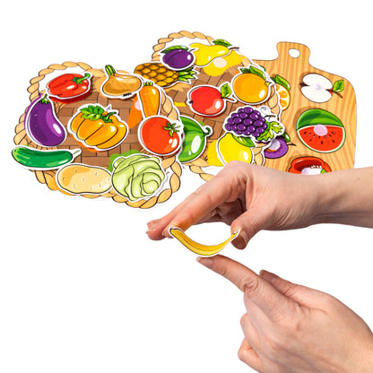 Пластик на липучках "Фрукты и овощи" 10KOR PLASTIC