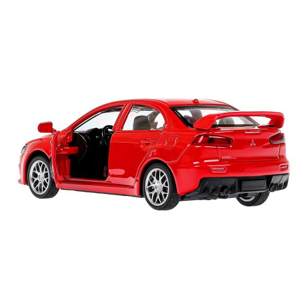 Машина металл MITSUBISHI lancer evolution, 11,4 см, двери, инерц., кор. Технопарк в кор.2*48шт