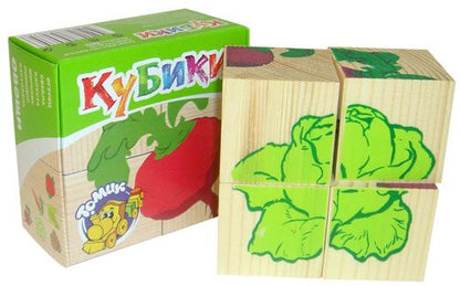 3333-6 Кубики "Овощи"