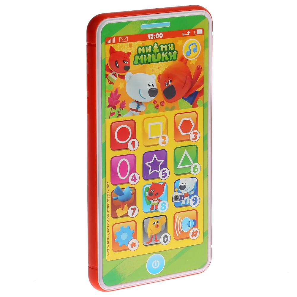Обучающий телефон 11 сказок,фраз героев,стихов и песня,экзамен и игра, "Мимимишки" "Умка" в кор.48шт