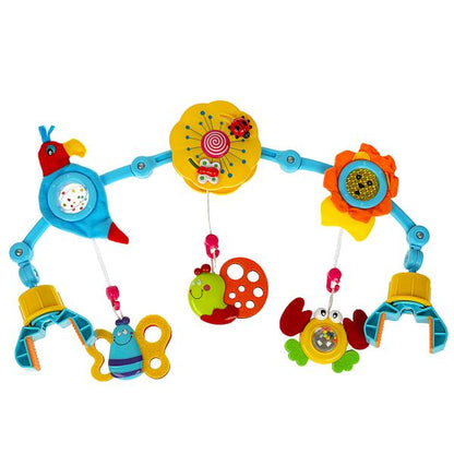 Развивающая дуга на кроватку с текстильными элементами в русс. кор. "Умка" в кор.18шт