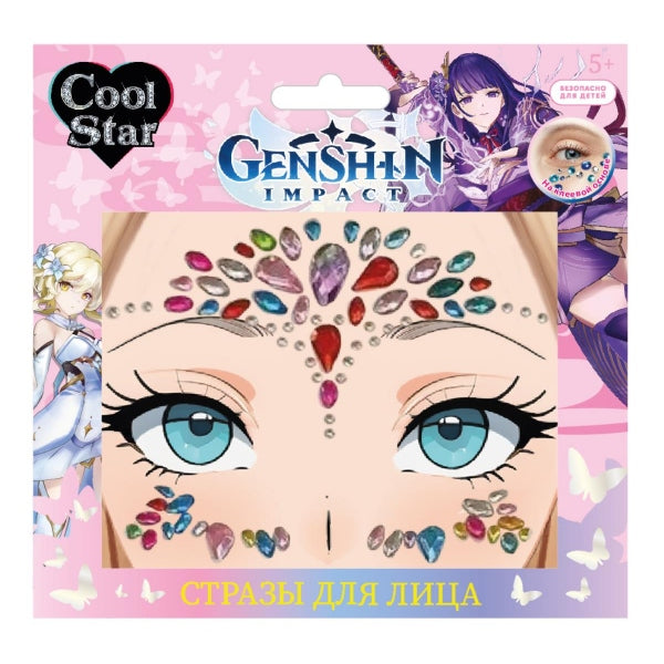 Косметика ДЛЯ ДЕВОЧЕК стразы для лица Cool Star в кор.6*24шт