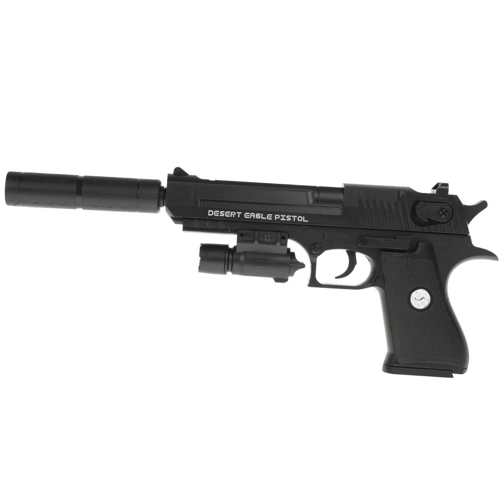 Pistolet avec laser. прицелом, с глушителем в пак. dans le cor.2*54шт