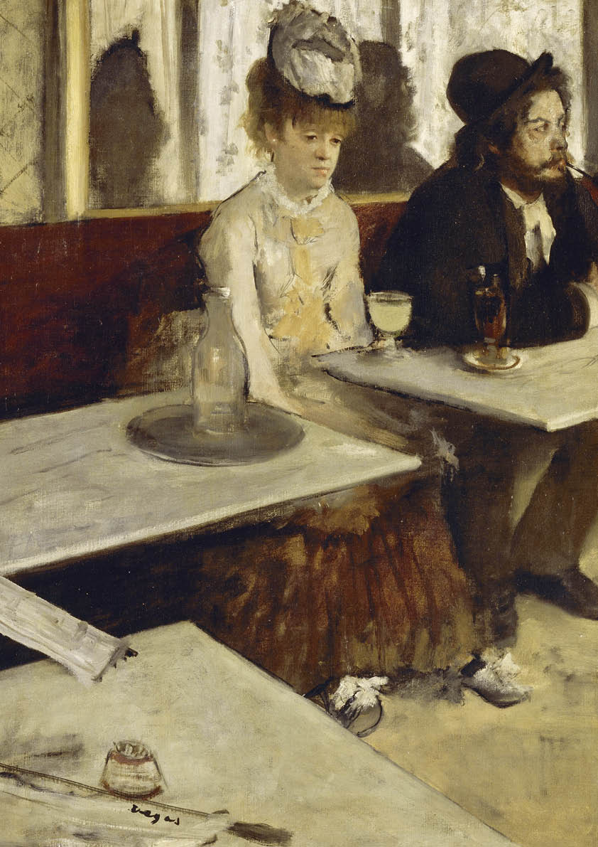 Affiche. Edgar Dega. Абсент ( В кафе). Format A3.