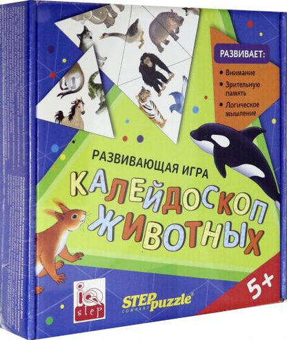 76059 Развив. игра "Калейдоскоп животных. Тримино"