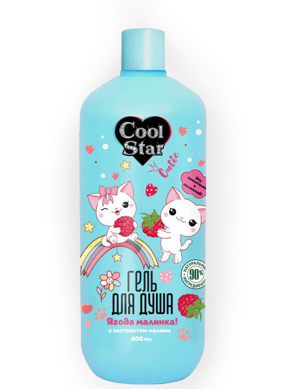 Gel pour la fille de l'âge de la petite fille, 400 ml, Cutie TIK TOK GIRL, en cor.6шт