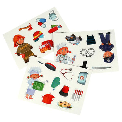 Профессии. Игра с липучками в коробке. 285х190х35мм. Умные игры в кор.20шт