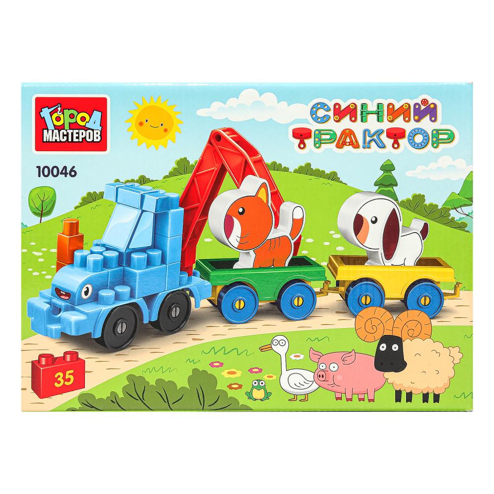 10046-BA Constructeur de tracteur + téléphone avec véhicules, 35 jours. Город мастеров в кор.8шт