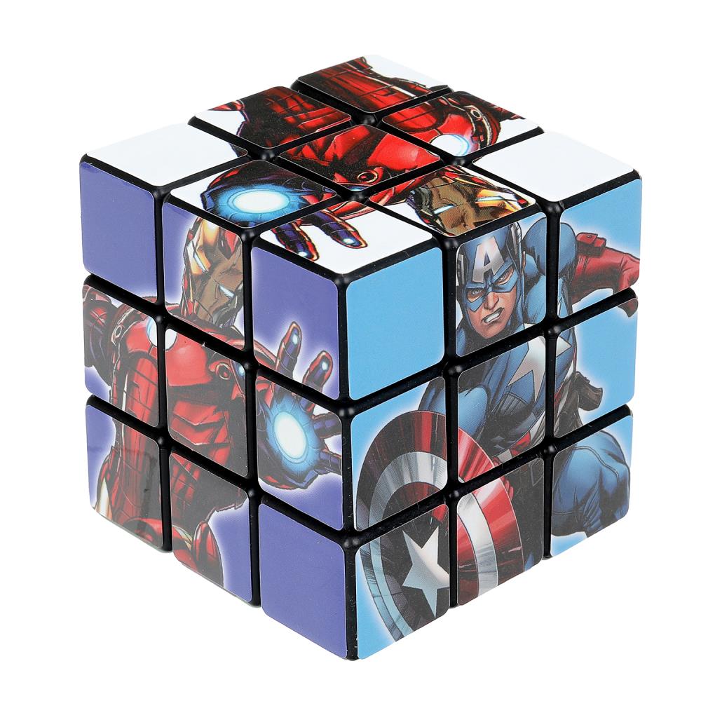 Логическая игра кубик 3х3, мстители, блистер 11*17*6 см - в кор.2*144шт