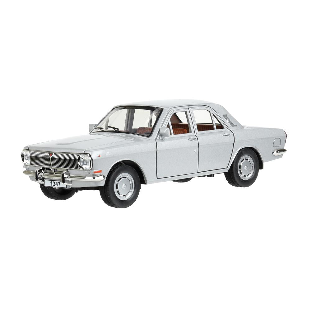 ГАЗ 2401 свет-звук 19,7 cm, дв, кап, баг, ин, серый Технопарк в кор.2*24шт