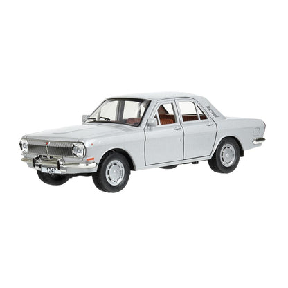 ГАЗ 2401 свет-звук 19,7 cm, дв, кап, баг, ин, серый Технопарк в кор.2*24шт