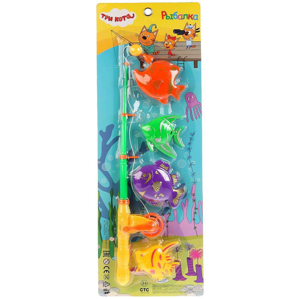 РЫБАЛКА "ИГРАЕМ ВМЕСТЕ" ТРИ КОТА, В АССОРТ. НА КАРТ. (РУСС. УП.) 48*17*3,5СМ в кор.2*36шт